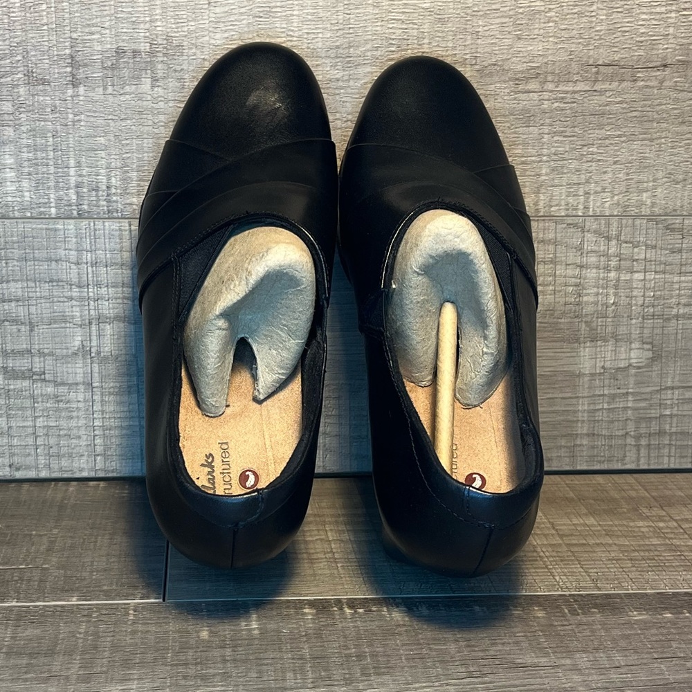 Clarks - Rosalyn Adele “Black Leather” 10955 - Picture 5 of 6